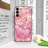 Stylish Pink Heart-Shaped Crystal Phone Case for Samsung Galaxy S25 S24+ S23 Ultra S22 Plus S20 S21 FE M53 M34 5G Soft Cover Y2K