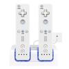 2Pcs 2800mAh Rechargeable Cells and Wii Cell Charge Dock Stand for Wii Remote Switch Accessory