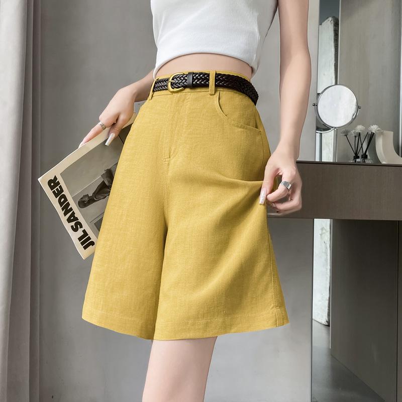 2026 Summer Women s Ultra-Thin Slim-Fit High-Waisted Wide-Leg Polyester Pants 3XL