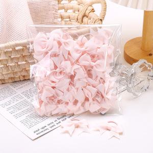 Children'S Hair Band Bow Rubber Band Solid Color Thread With Dovetail Hair Band Cute Baby Headgear Hair Accessories 2820