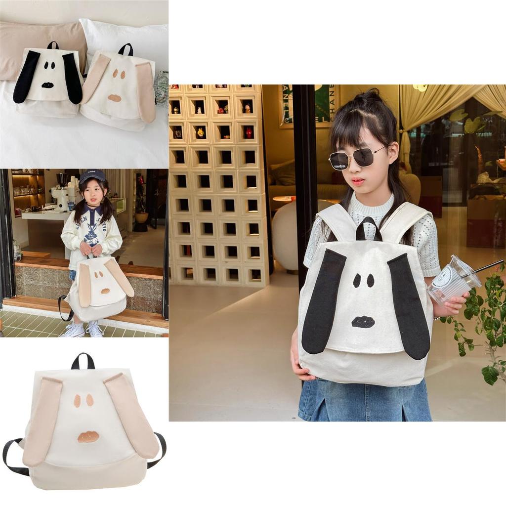 Stylish Korean Design Cute Cartoon Dog School Backpack For Boys And Girls Durable Nylon
