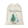 personalised Rabbit bunny Santa sack Christmas stocking Merry Xmas eve holiday home Decoration kid girl boy gift Present Toy Bag