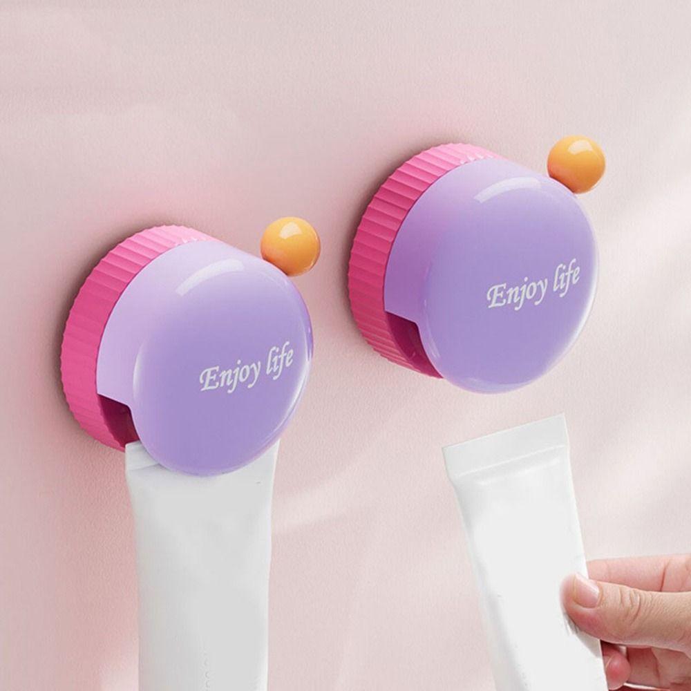 3Pcs Wall Mounted Suction Cup Toothpaste Storage Rack Plastic Face Wash Storage Clip  Toilet