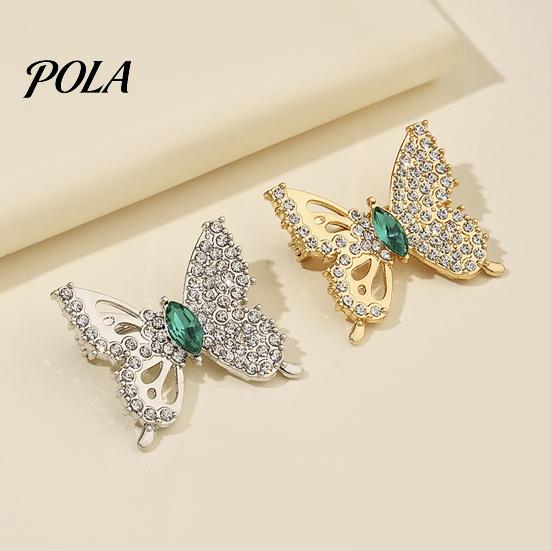 Rhinestone Butterfly Brooch Vintage Brooch, Hollow Lapel Pin, Sweater Electroplated Cardigan Coat Suit Scarf Decor, Women Jewelry Accessories