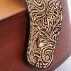 NOELAMOUR Floral Print PU Leather Guitar Cute and Stylish for Electric and Acoustic Guitars and Basses Strap, (Silver Flower)