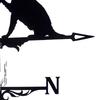 Design Metal Weathervane - 25-Inch Yard Ornament for Outdoor Decor
