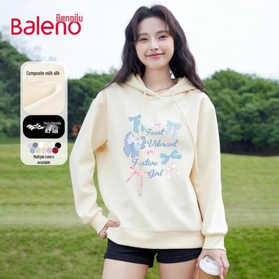 Baleno Milk Silk Long Sleeve Hooded Sweatshirt