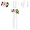 Aisle Bench Flower Arrangement Flowers for Chairs Wedding Decorations Banquets