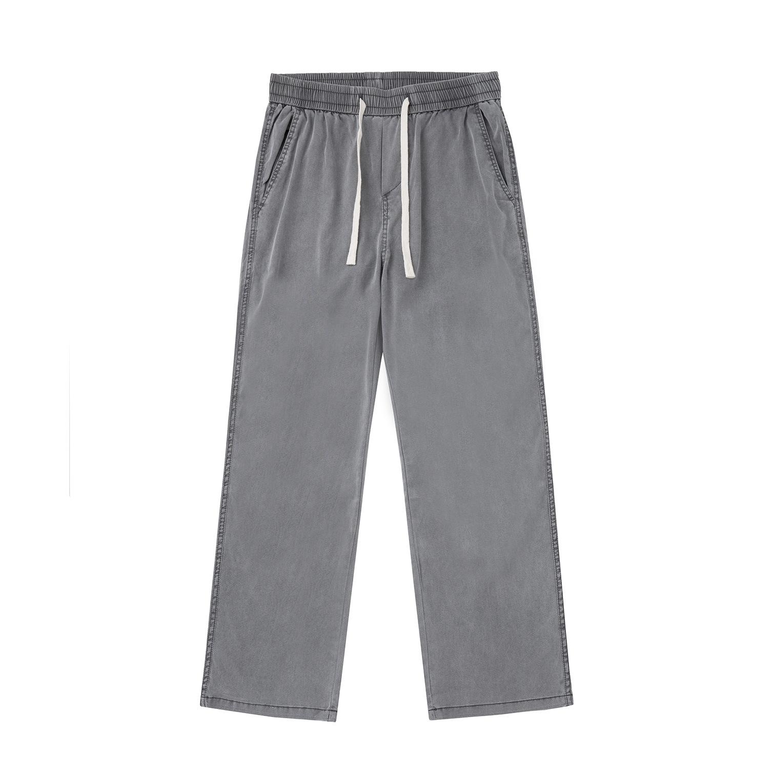 

Ice Silk Jeans Men s Summer Thin Elastic Waist Pants Casual Versatile Straight Pants 4XL