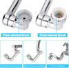 99% Universal 1080° Rotary Extender Faucet Splash Head Aerator Plastic for Kitchen Washbasin Tap Bubbler Nozzle Robotic Arm