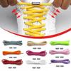 New Semicircle No Tie Shoelaces Elastic Metal Lock Lazy Laces Adjustable One Size Fits All Shoe Rope Shoes Accessories