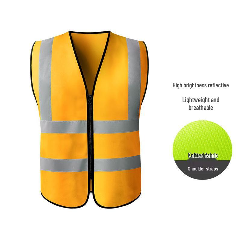 Hersteller-Sicherheitsweste mit mehreren Taschen und Reflektoren für Bau, Reinigung und Transport