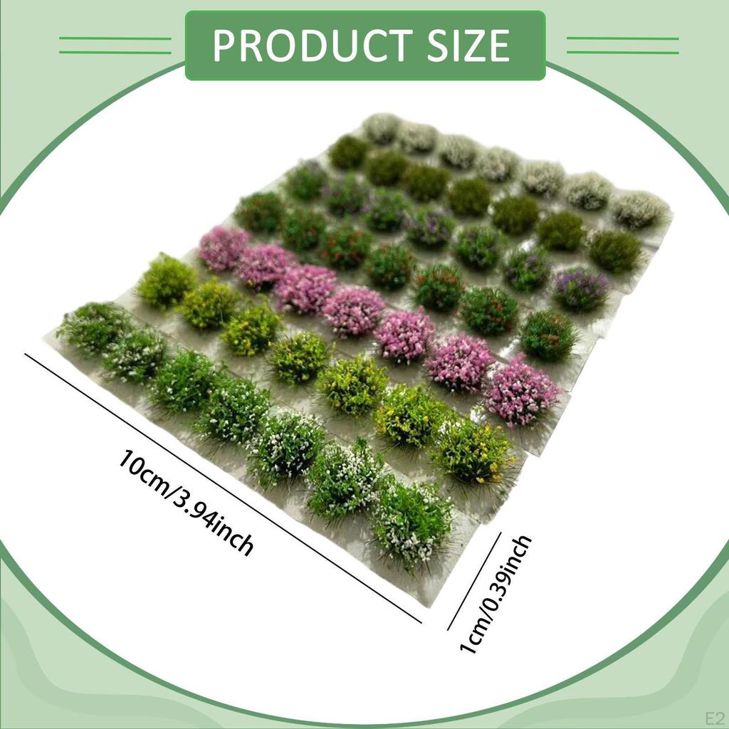 Grass Tufts Model Simulation Cluster Lowland Shrubs Vegetation Groups for Diorama Layout