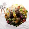 Easter Egg Hunt Adventure Automatic Folding Umbrella Compact Lightweight Retractable Perfect For Outdoor Fun And Festive Giftingt35