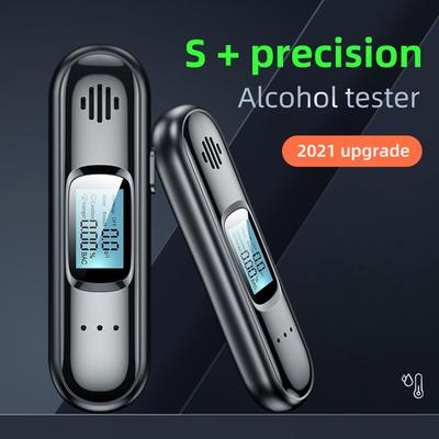 LCD Digitaler Berührungsloser Atemalkoholtester Mini Alkoholmeter Genauigkeit Alkoholtester Diagnosewerkzeug USB-Aufladung Anzeige