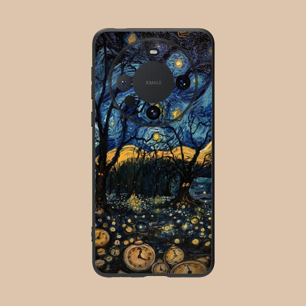 Abstract Oil Painting Phone Case for Huawei Mate 60 50 40 30 20 10 Pro Plus Lite E 5G Soft TPU Shockproof Cover