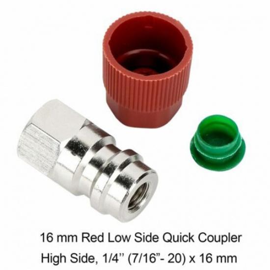 Car A/C R-12 To R-134a Retrofit Conversion Adapter Kit With 7/16 3/8 Valves US