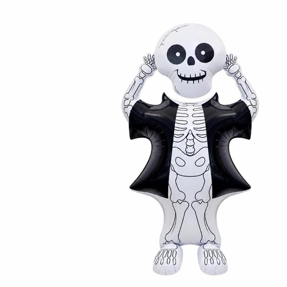 Skull Design Vertical Balloon Pumpkin Design Halloween Balloon  Halloween Party