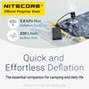 NITECORE AP01 Portable Air Pump 22g 2.8 kPa USB-C Inflation Deflation for Air Bed Pillows Swimming Ring Camping Flame Booster