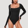 Women'S Yoga Jumpsuit Long Sleeved Sexy Tight Fitting Sports And Fitness Integrated Training Jumpsuit