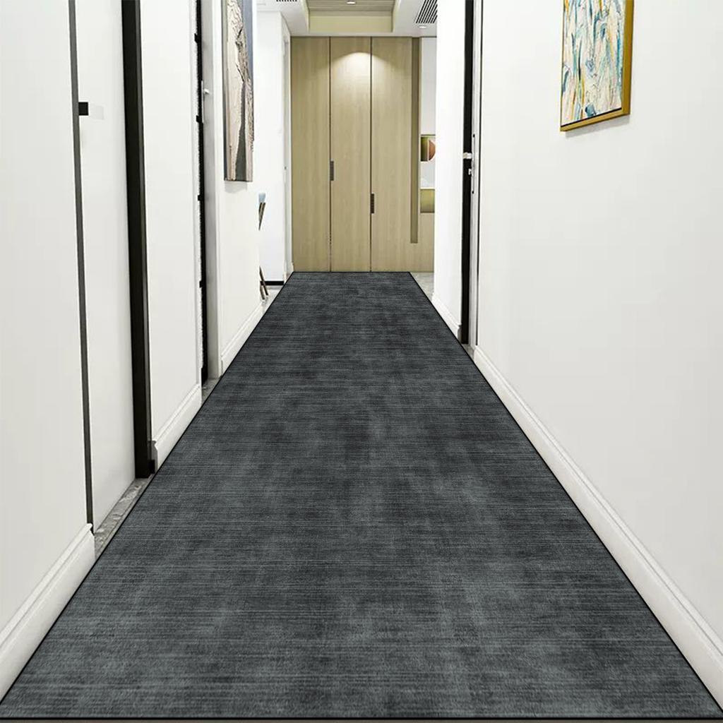Leichter Luxus Langer Flurteppich Einfarbig Abstrakt Hallenläufer Teppiche Modern Flur Gang Bodenmatte Schlafzimmer Bettvorleger