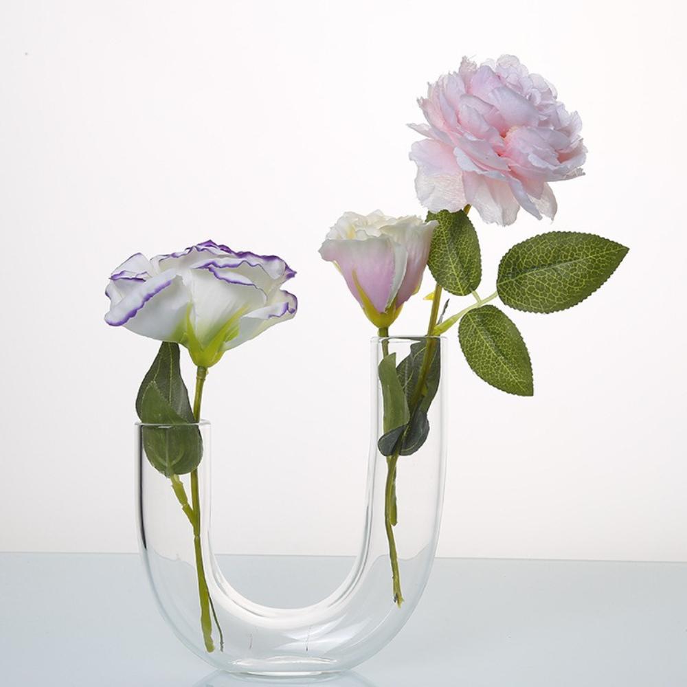 Creative Colored Alien Glass Vase Hydroponic Plant Arrangement Transparent Vase Wedding Table Decorative Living Room Decor