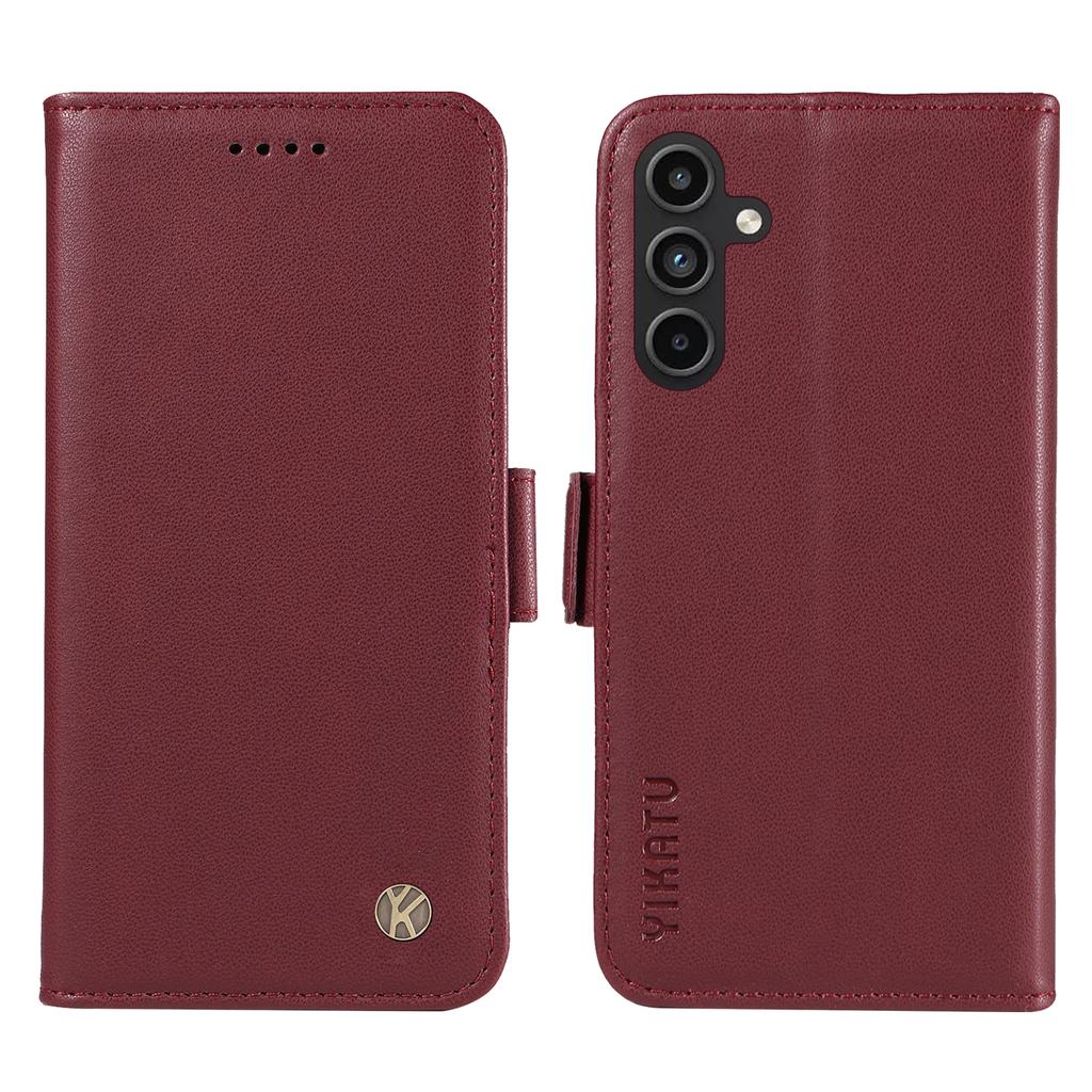 YIKATU YK-003 Für Samsung Galaxy A15 4G Lederhülle Brieftasche Kartenfächer Handyhülle Großhandel
