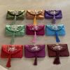 Embroidered Flower Women Tassels Handbags Retro Handmade Zipper National Small Bag Card Storage Ethnic Style Coin Purse