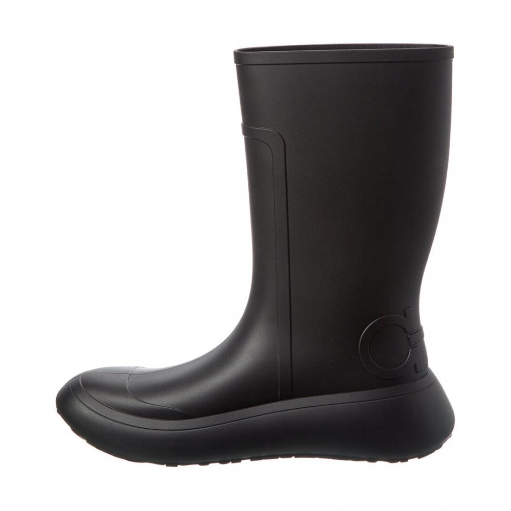 Salvatore Ferragamo Ferragamo Rubber Boot Black