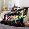 1pc Venom Dominates Night Flannel Blanket for Super Soft Cute Comfort Blanket for Travel Bedding Couch Sofa Blanket Y82525