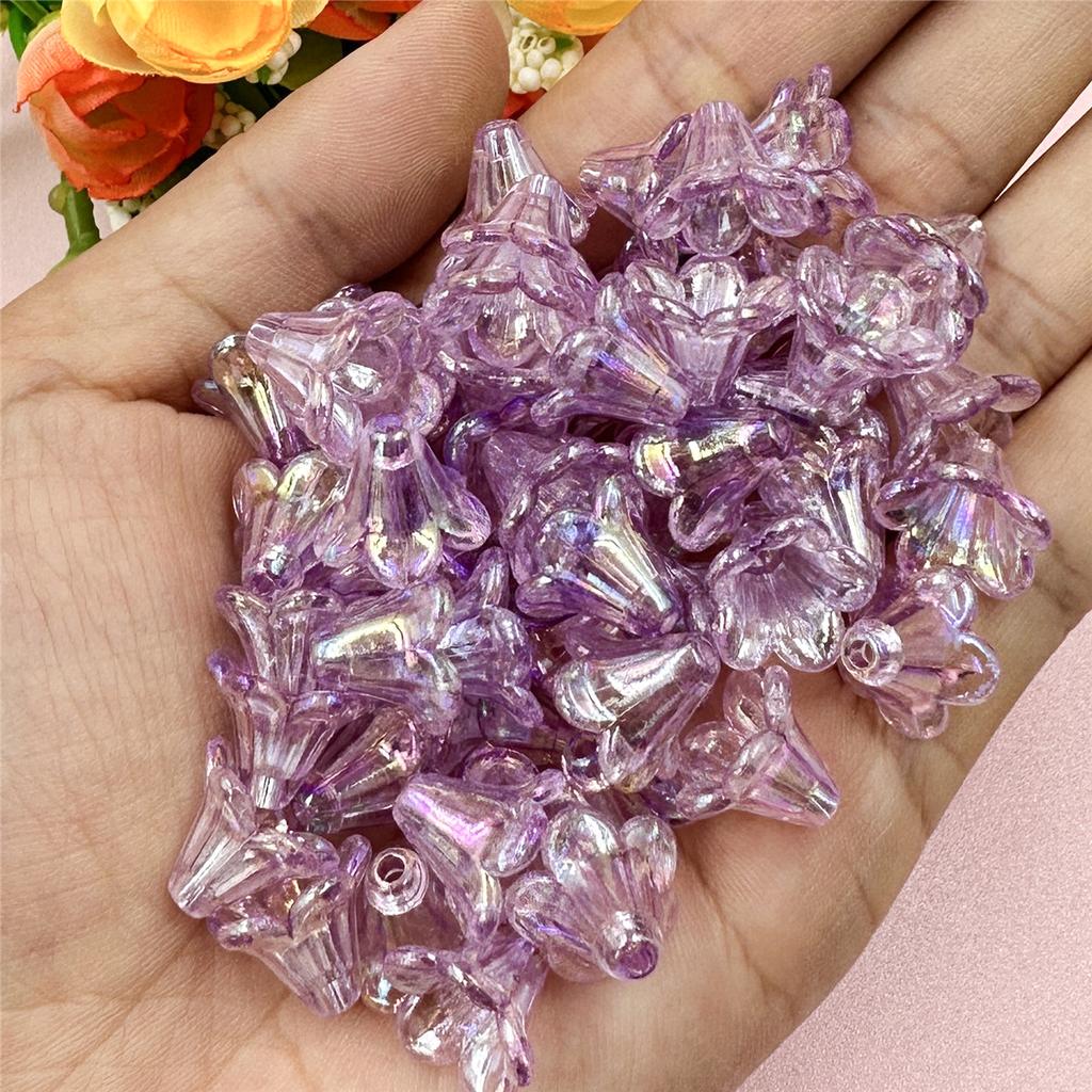 Necklace Morning Glory Bracelets 200PCS 12*11.5mm DIY Jewelry Accessories Acrylic Loose Beads Earrings Jewelry Making  beads