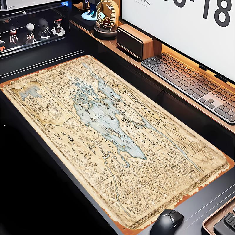 The W-Witcher 3 Wild Hunt GAME Theme Premium Non-slip Mouse Pad with Stitched Edges,Durable Rubber Material,for Desktop & Gaming Great Gifts