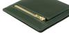 Box Calf Compact Card Case with Coin Purse Made in Japan Genuine Leather Day Gift Birthday Present Green 4432 [Cypris] Father's