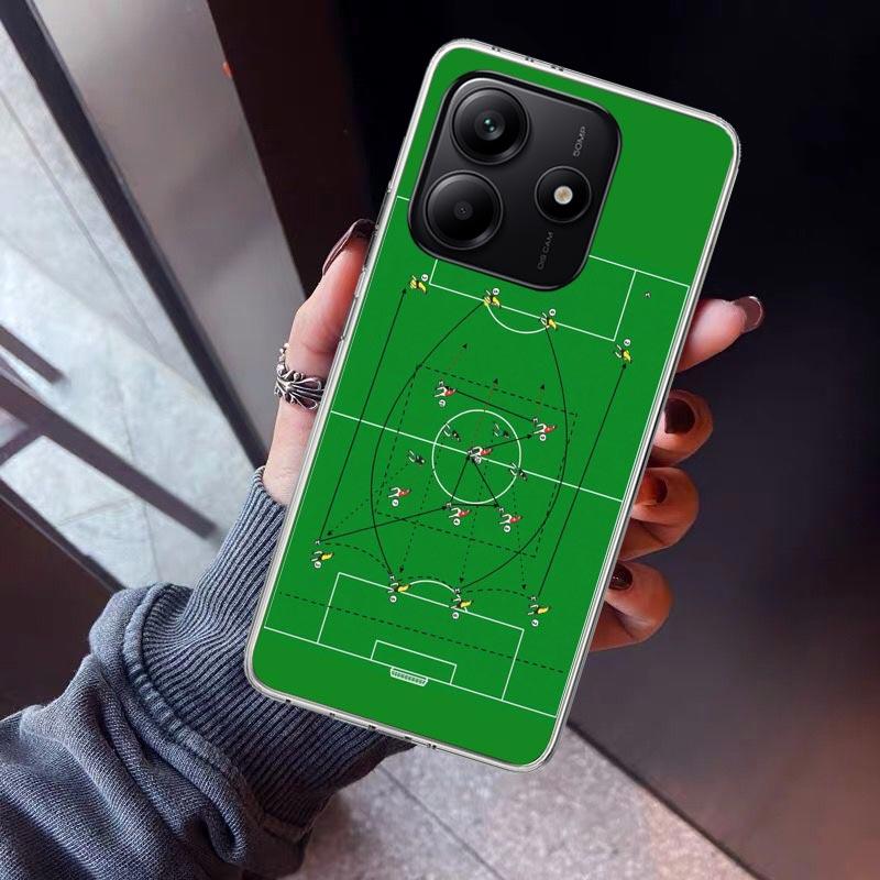 Football Soccer Tactics Time Phone Case For Xiaomi Redmi Note 15 14 14S 13 12S 12 Pro Plus 11S 11 10S 10 4G Cover 11E 11T 5G Pri
