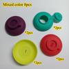 8pcs Silicone Ice Cream Holder Stand Set, Summer Popsicle Holder, Leak Proof Cone Support with Drip Guard,