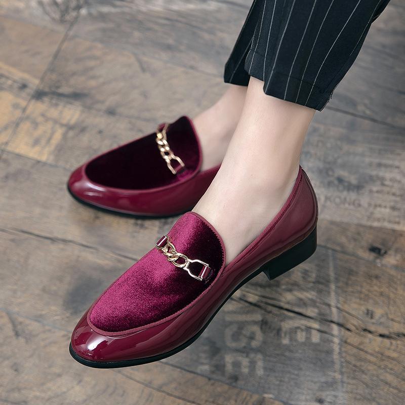 Hairstylist Small Leather Shoes British Size Casual Shoes Summer Breathable Lazy Beanie Shoes