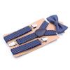Kinder Y-Form Elastische 3-Clip Fliege und Hosenträger Set - 2,5 cm, für Jungen und Mädchen