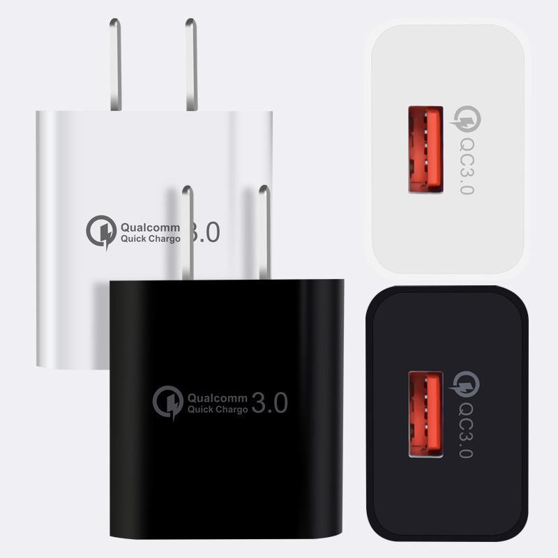 Fast Charger Head QC3.0 Charging Head Usb Flash Charging Head 5v3a US Regulations European Regulations Mobile Phone Charger
