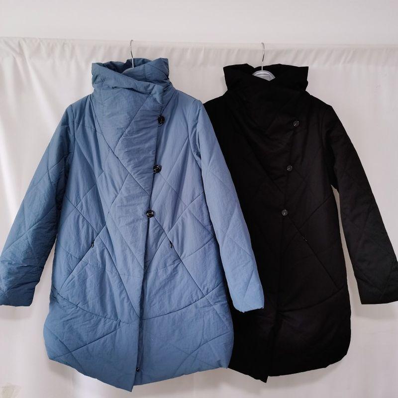 Export Korea Order Tail Goods Stand Collar down Cotton Jacket Women's Patchwork Knitting Imitation Mink Sleeve Short Wooden Ear Heattech