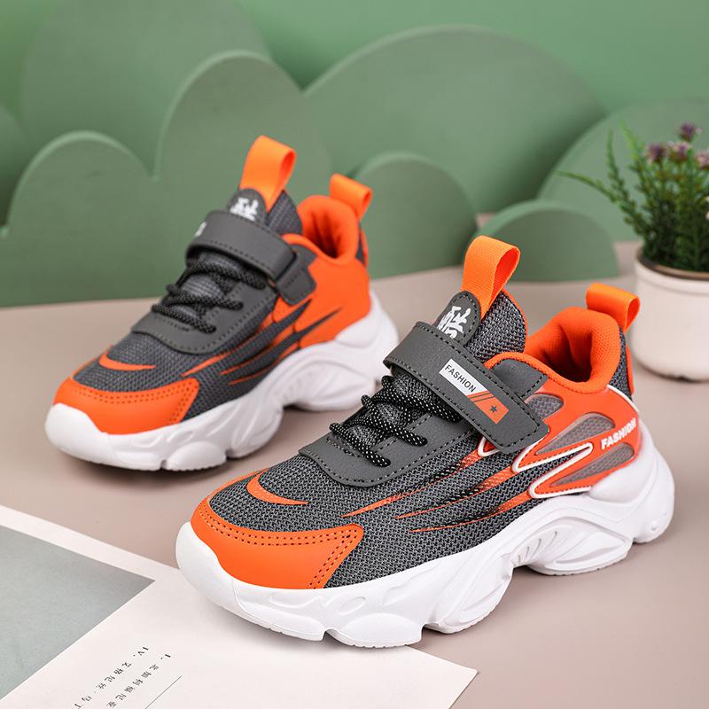 2025 spring and summer middle-aged and older girls running shoes men's sports shoes mesh breathable shoes soft-soled students casual shoes