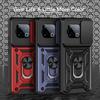 KEYSION Shockproof Case for IQOO Z10 Turbo Pro 5G Slide Camera Lens Protection Ring Stand Phone Back Cover for IQOO Z10 Turbo 5G