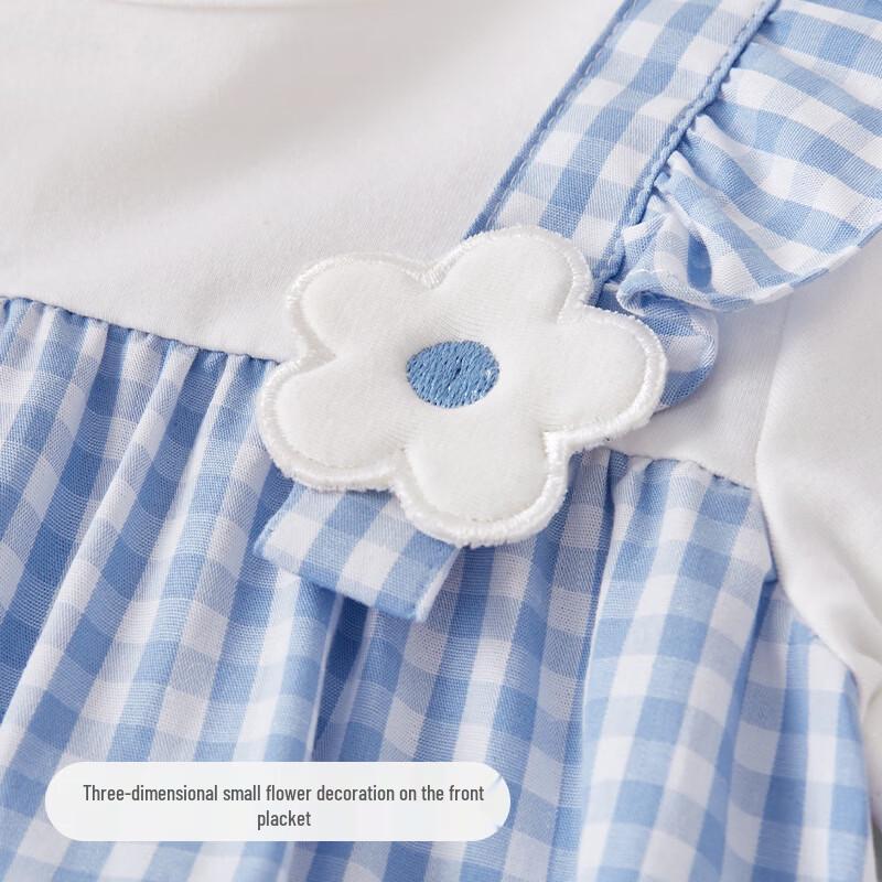 JELLYBABY Faux Two-Piece Baby Girl Summer Romper