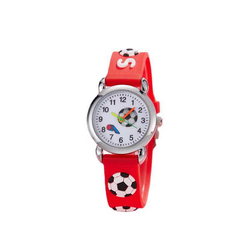 Children's Cute Football Cartoon Quartz Watch for Boys and Girls