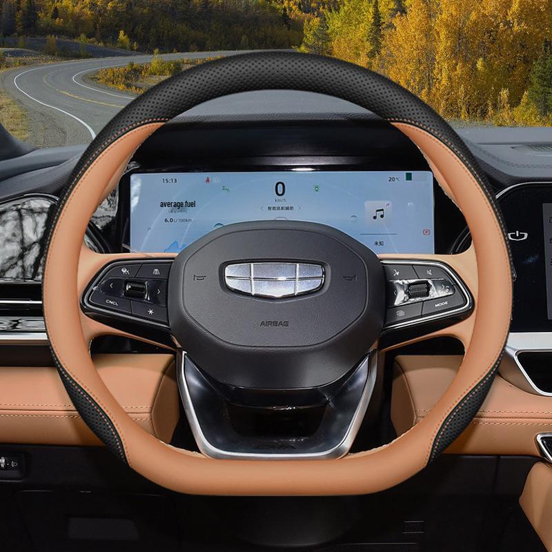 Geely Steering Wheel Cover: Ultra-Thin, All-Season Fit for Xingyue L, Xingrui, Emgrand, Binyue