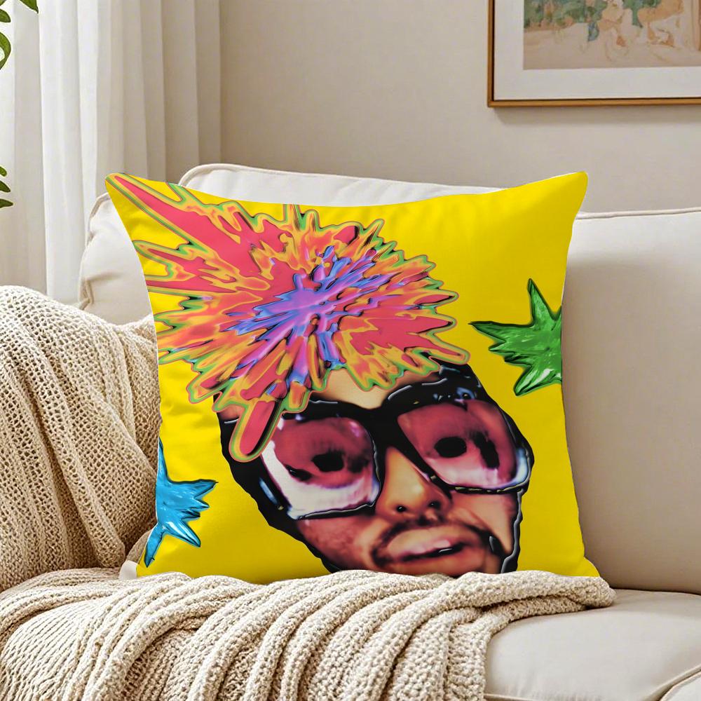 Singer funky PPharrell WWilliams Cushion Cover Pillowcase Antidustmite living Room Sofa Decor Cushion Room