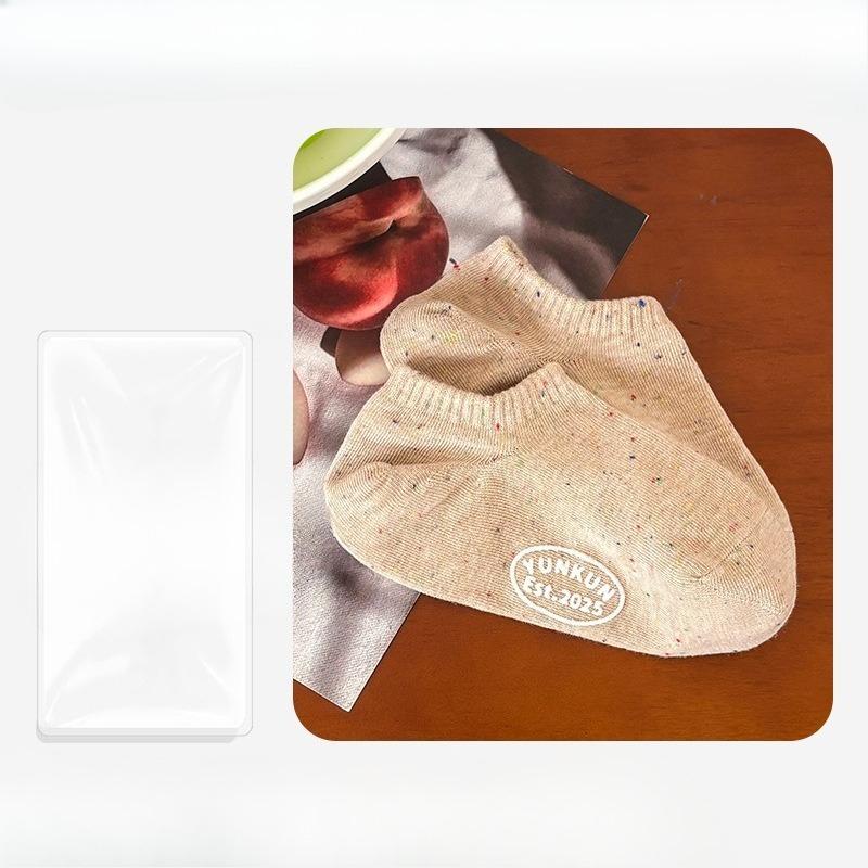 

Женские новые летние носки-лодочки из пряжи Idea однотонные, не скатывающиеся, невидимые, дышащие 1 pair кофейный