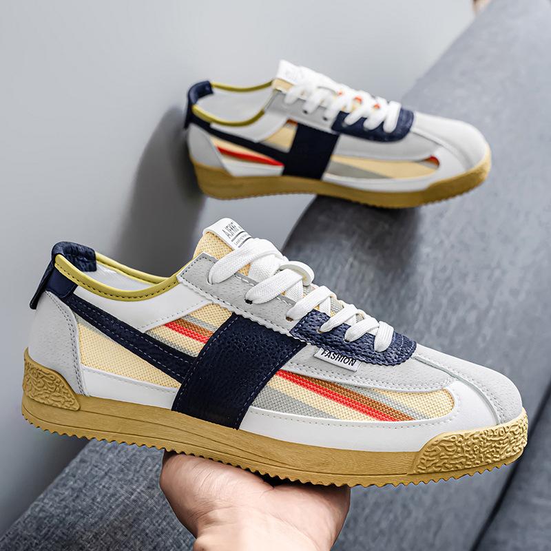 Sommer atmungsaktive Herrenschuhe lässig vielseitig täglich Forrest Gump Schuhe Mode hoher Sinn Internet-Berühmtheit gleiche Farbabstimmung bequem trendig