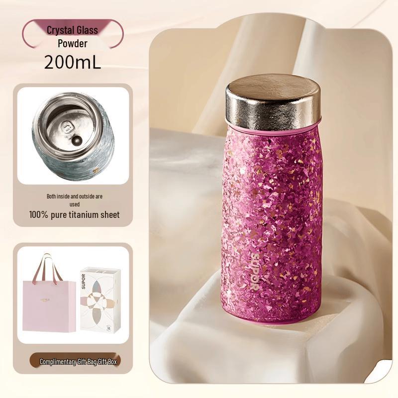 Supor Pure Titanium Straight Vacuum Flask