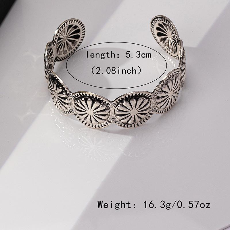 

Винтажный серебряный браслет в европейском и американском стиле