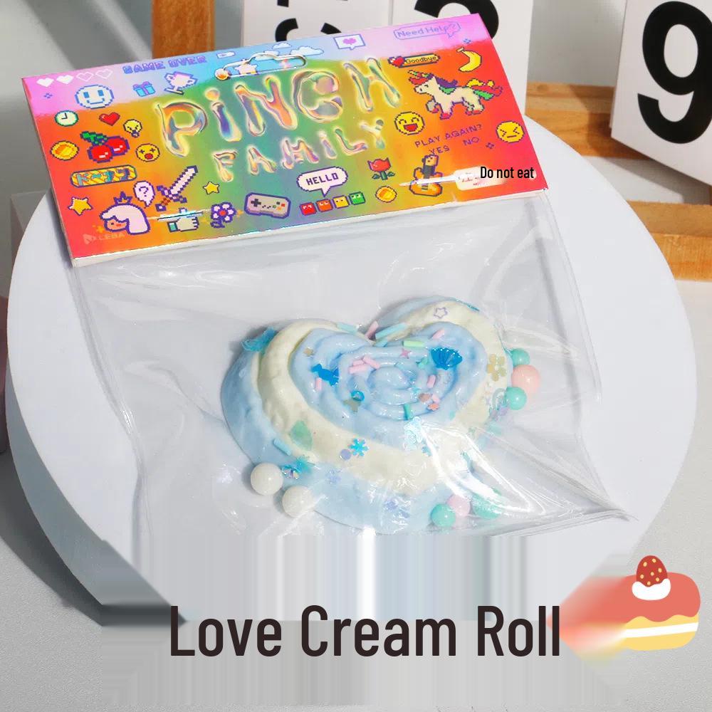 

Xiaohongshu-Inspired Squishy TPR Cake Toy - Soft Decompression Cream Sandwich